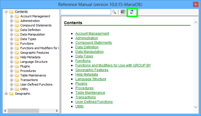 Debugger for MySQL: Reference manual for the current version of the server